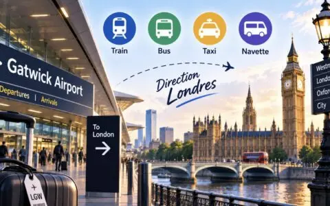 Transfert Gatwick Londres : train, bus, taxi ou navette